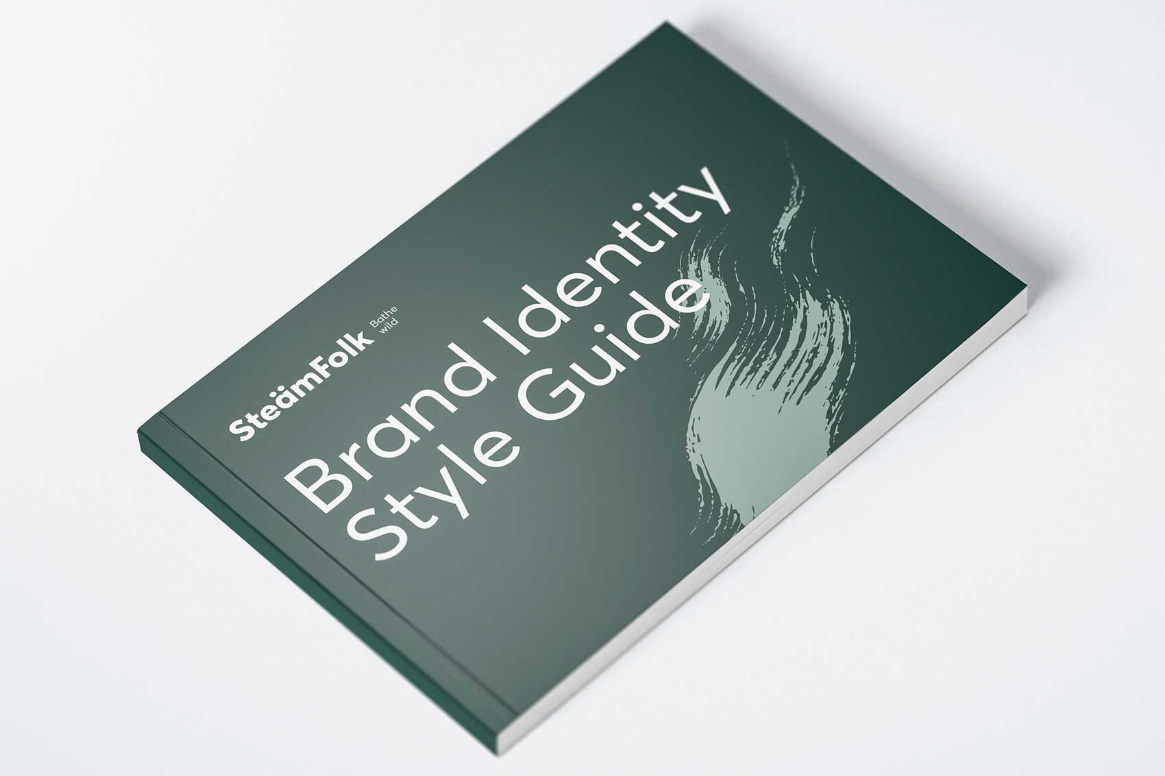 Steam Folk Saunas Brand Identity Guide, Agencia Vibranding