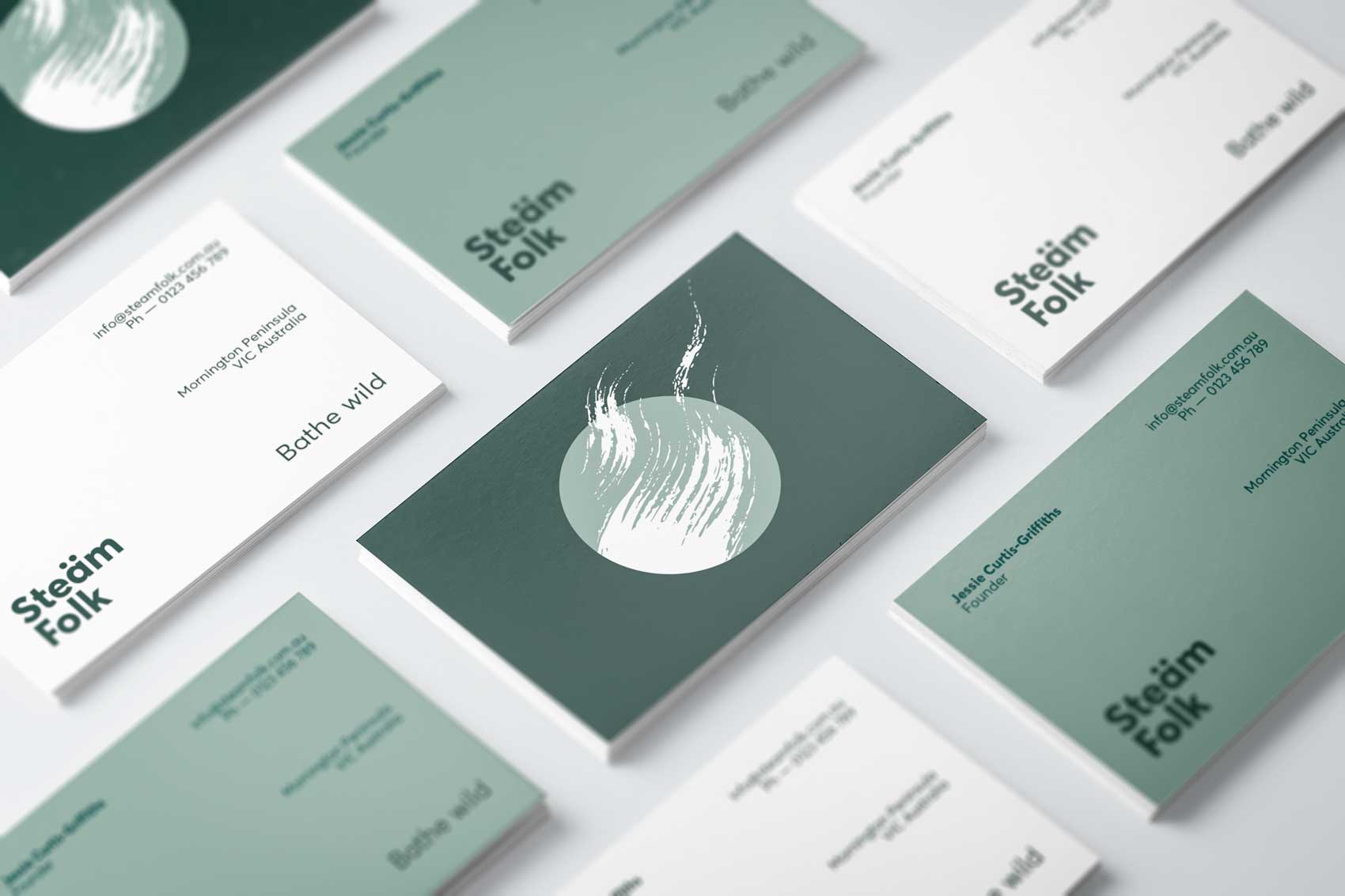 Steam Folk Saunas tarjetas, Agencia Vibranding