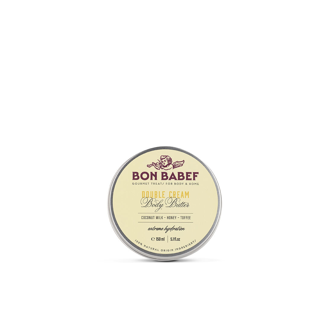 Bon beef: etiqueta crema corporal de coco, mel i toffee. Vibranding Packaging i Branding