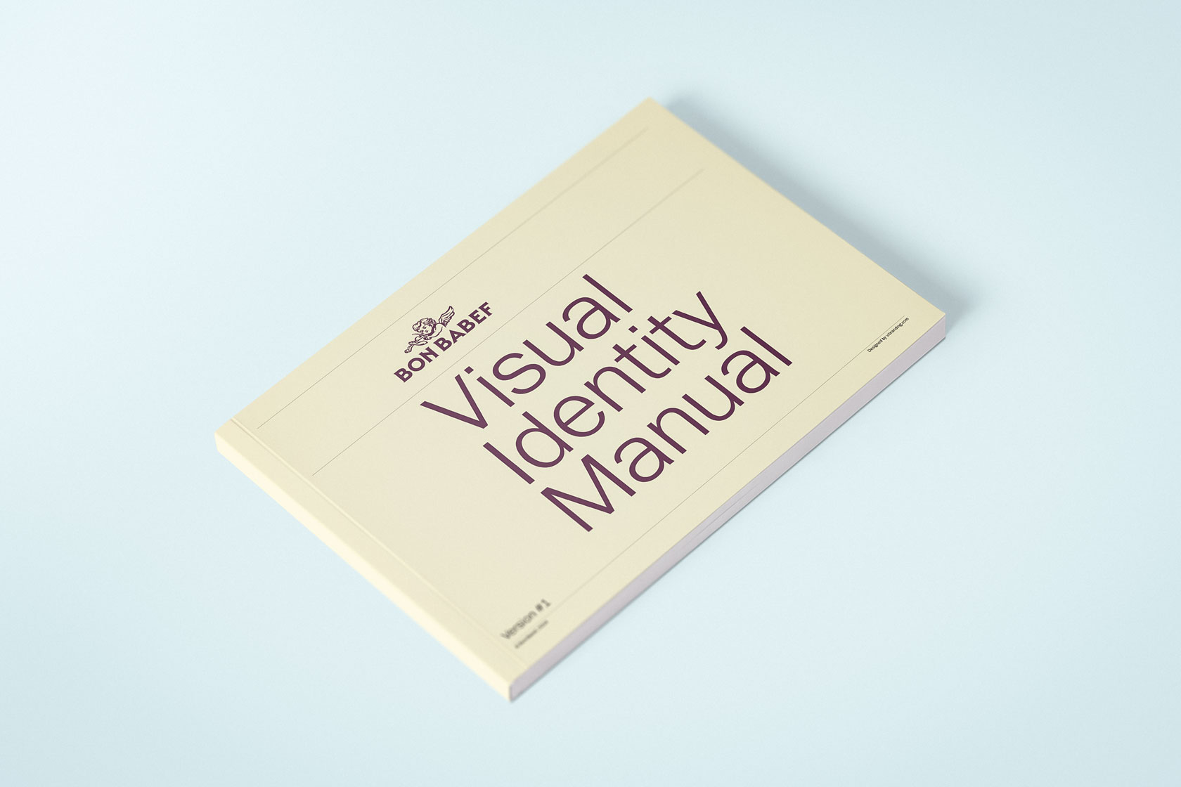 Portada del Brandbook de Bon Babef, com aplicar un bon branding de manera correcta. Vibranding.