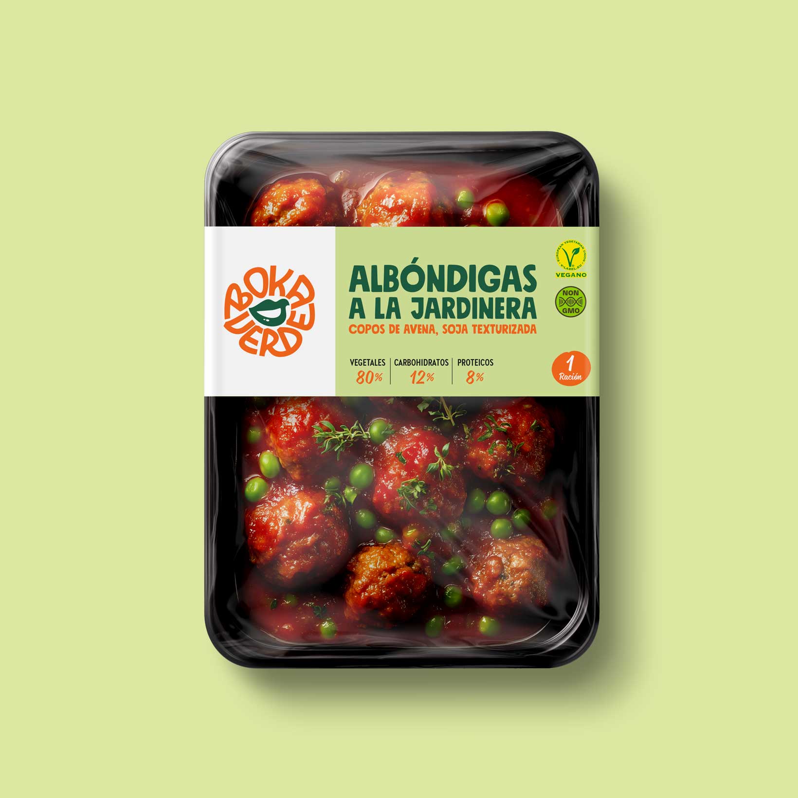 Bokaverde Albondigas Packaging Vibranding